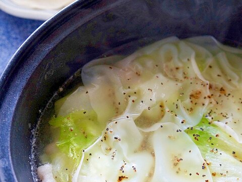 トロトロ餃子とシャキシャキレタスの鍋仕立て♪